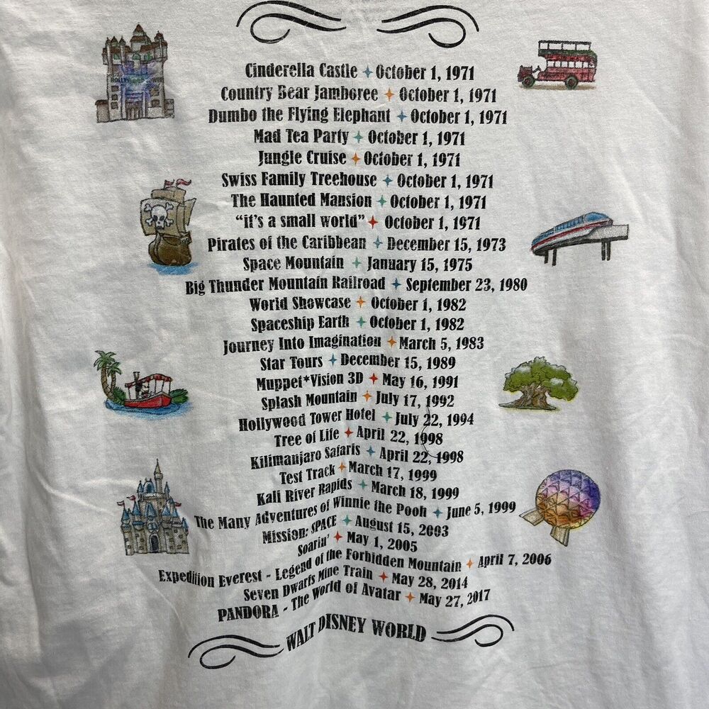 Walt Disney World Concert Tour Shirt Mens Unisex Medium - Picture 6 of 13